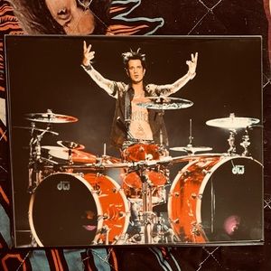 MOTLEY CRUE TOMMY Lee Drum Kit 8X10 Framed Photo